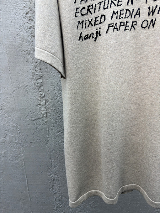 ルイヴィトン ニットアルファベットサイン半袖Tシャツ