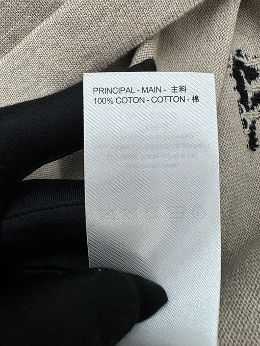 ルイヴィトン ニットアルファベットサイン半袖Tシャツ