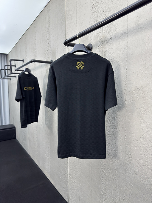 ルイヴィトンスーパーコピー ファッション金枠刺繍ニット半袖Tシャツ