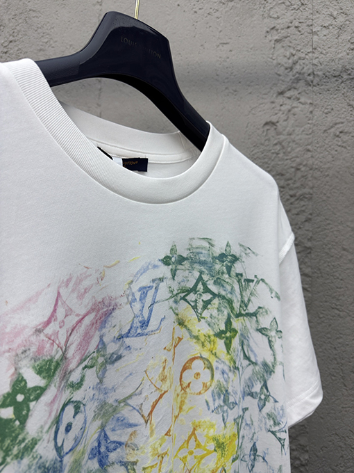 ルイヴィトン フルプリントカラー柄半袖Tシャツ