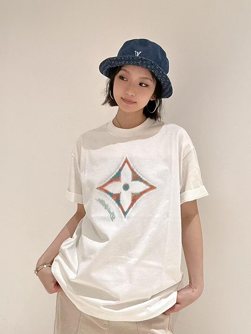 ルイヴィトン クローバー3 Dドロップ半袖Tシャツ