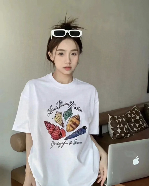 ルイヴィトン ファッションコンクプリント半袖Tシャツ