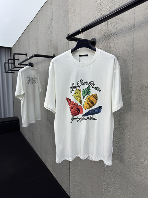 ルイヴィトン ファッションコンクプリント半袖Tシャツ