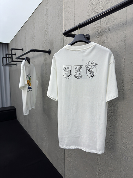 ルイヴィトン ファッションコンクプリント半袖Tシャツ
