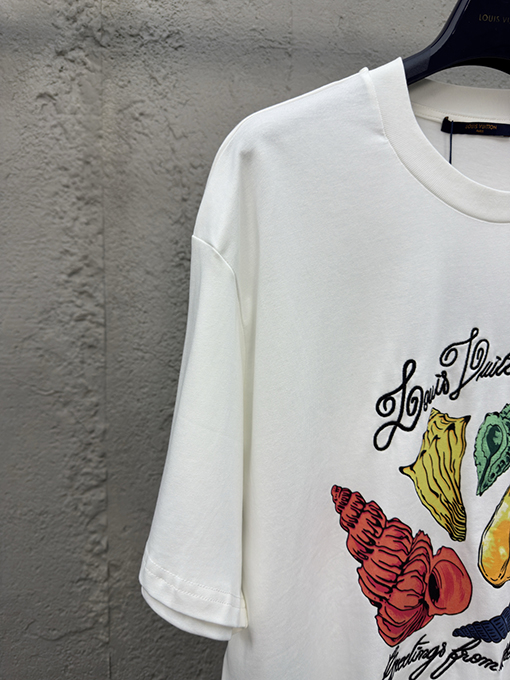 ルイヴィトン ファッションコンクプリント半袖Tシャツ