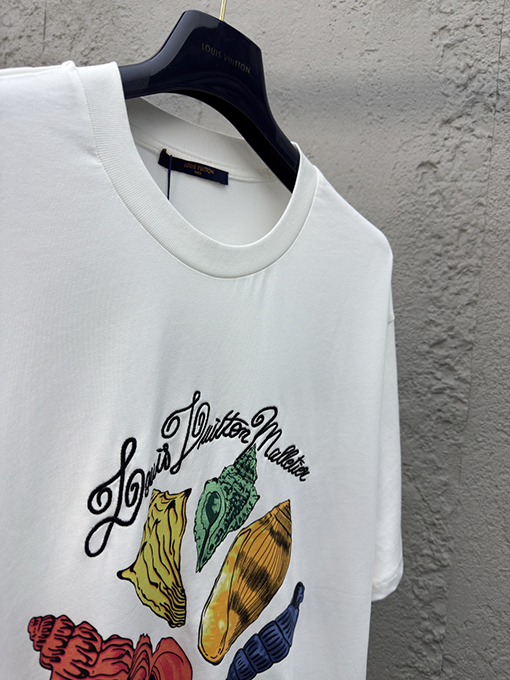 ルイヴィトン ファッションコンクプリント半袖Tシャツ