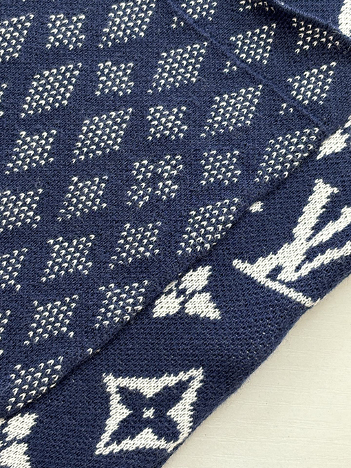 ルイヴィトンコピー 新しいアルファベットのジャカードとチェック柄のニットショーツ