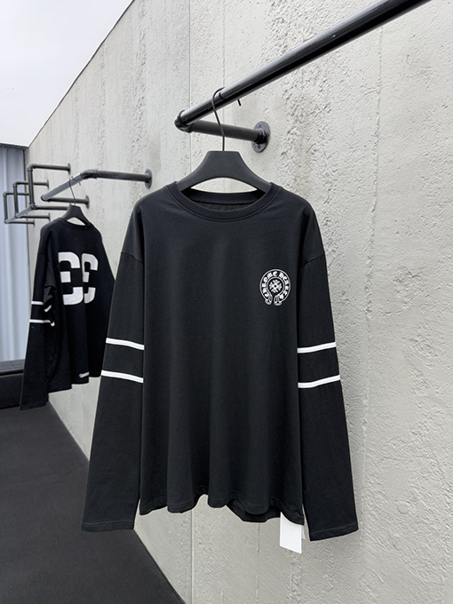 クロムハーツ アイスホッケー服シリーズ銀メッキ両腕長袖シャツ