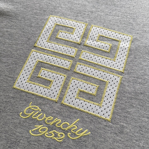 ジバンシイ 4 Gメッシュパッチ刺繍半袖Tシャツ