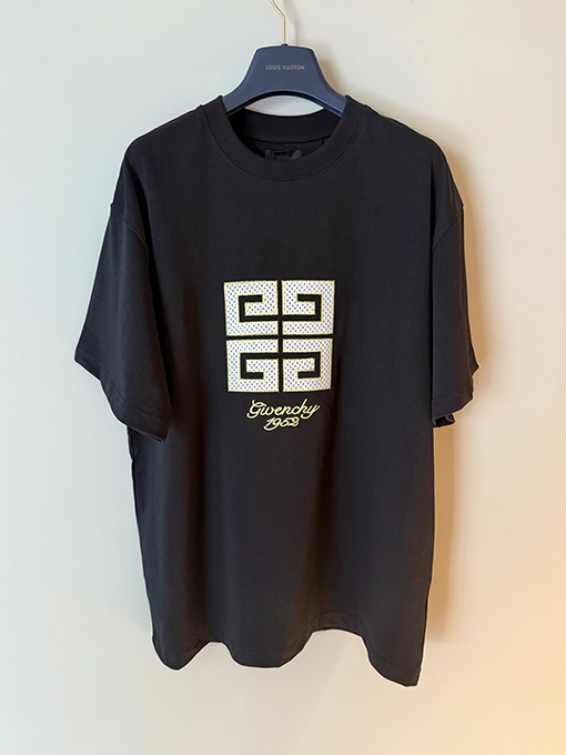 ジバンシイ 4 Gメッシュパッチ刺繍半袖Tシャツ