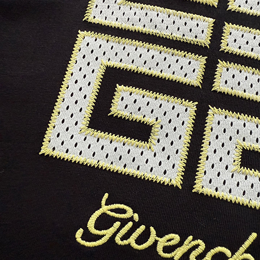 ジバンシイ 4 Gメッシュパッチ刺繍半袖Tシャツ
