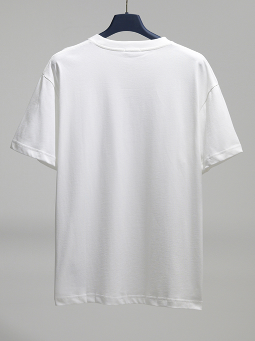 ディオール Diorling スタイリッシュな光沢のあるプリント半袖Tシャツ