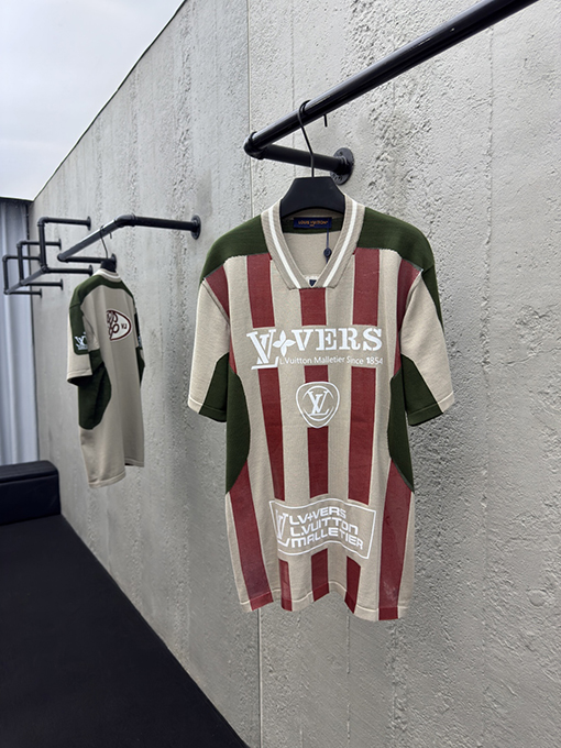 ルイヴィトン ジャージショーのニット半袖Tシャツ