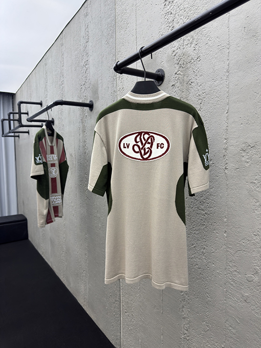 ルイヴィトン ジャージショーのニット半袖Tシャツ