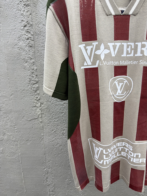 ルイヴィトン ジャージショーのニット半袖Tシャツ