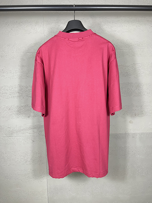 バレンシアガciao hello文字プリントで古い半袖Tシャツ