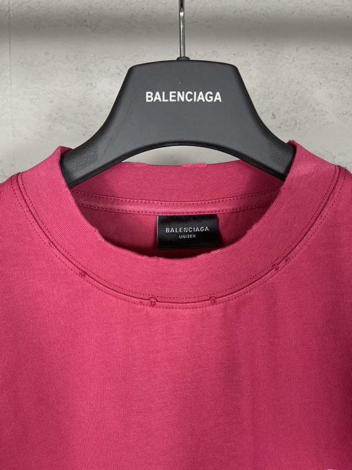 バレンシアガciao hello文字プリントで古い半袖Tシャツ