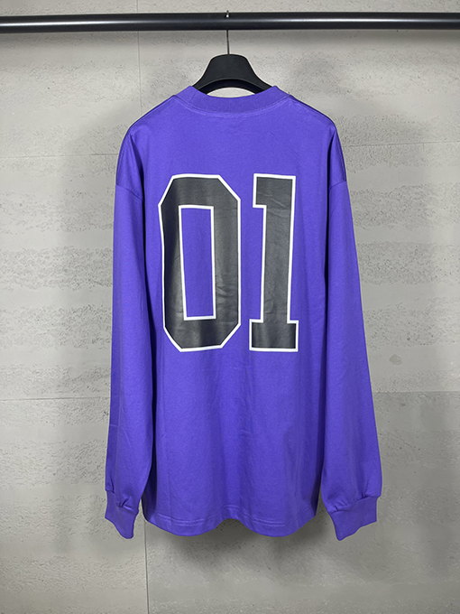 バレンシアガ新しいバスケットボールのボール服刺繍プリント長袖Tシャツ
