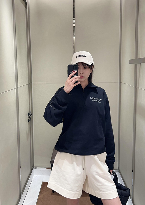 Moncler x FRGMTロゴジッパーパーカー