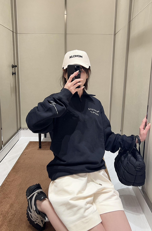 Moncler x FRGMTロゴジッパーパーカー