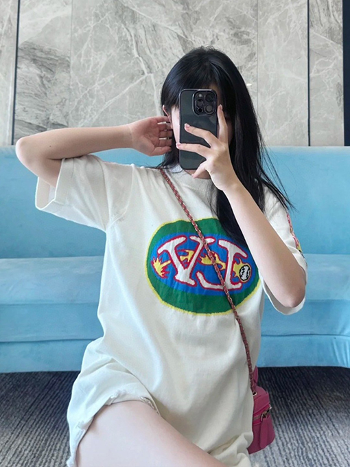 ルイヴィトンコピー 炎ニット半袖シャツ