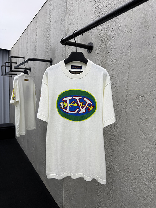 ルイヴィトンコピー 炎ニット半袖シャツ
