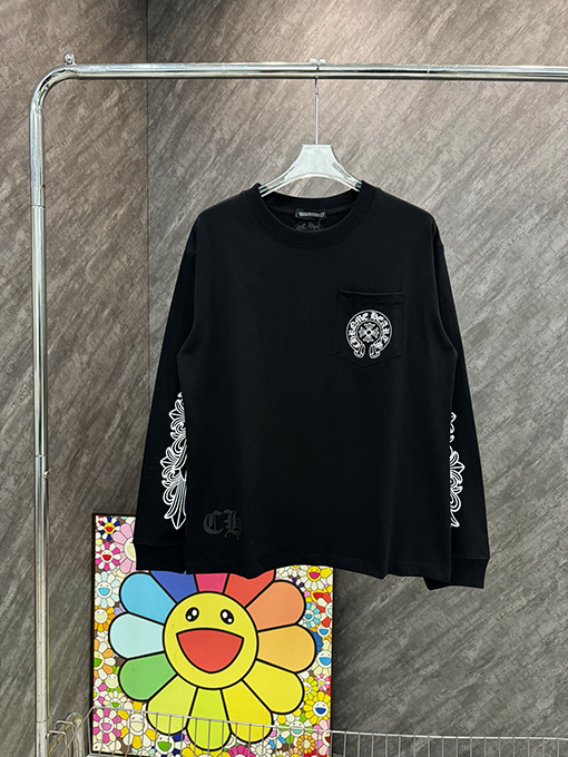 クロムハーツホースシューユニコーンアームポケットロングTシャツ