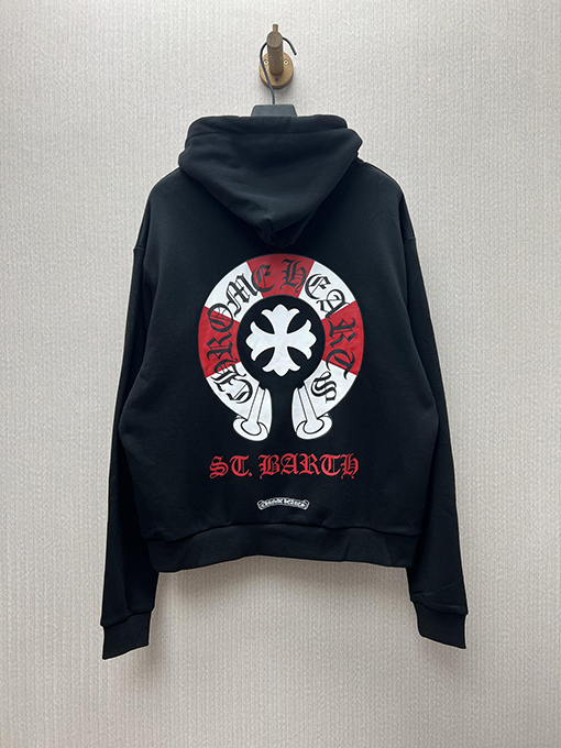 クロムハーツコピー 小島限定レッドファントムクロスジップパーカー