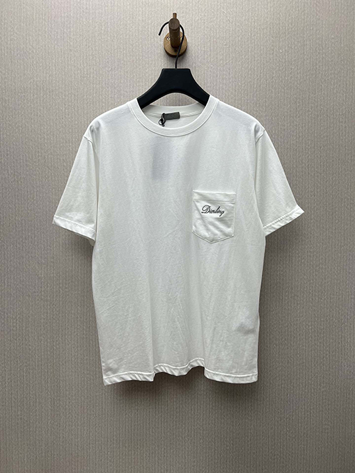 ディオールコピー 新しい「Dior Love」刺繍半袖Tシャツ