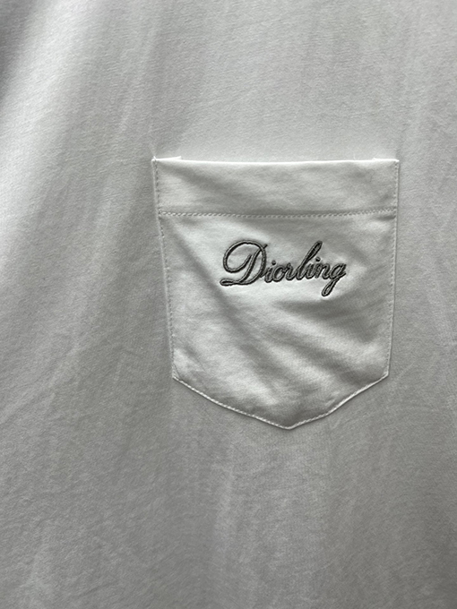 ディオールコピー 新しい「Dior Love」刺繍半袖Tシャツ