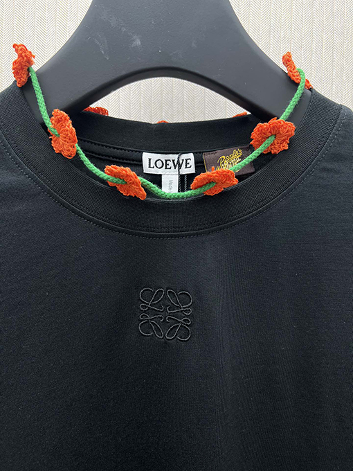 ロエベ 新しい軽量コットン半袖Tシャツ