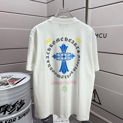 クロムハーツ 新しいラウンドネック半袖Tシャツ