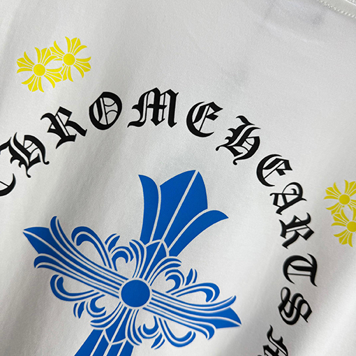 クロムハーツ 新しいラウンドネック半袖Tシャツ
