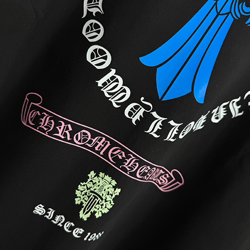 クロムハーツ 新しいラウンドネック半袖Tシャツ