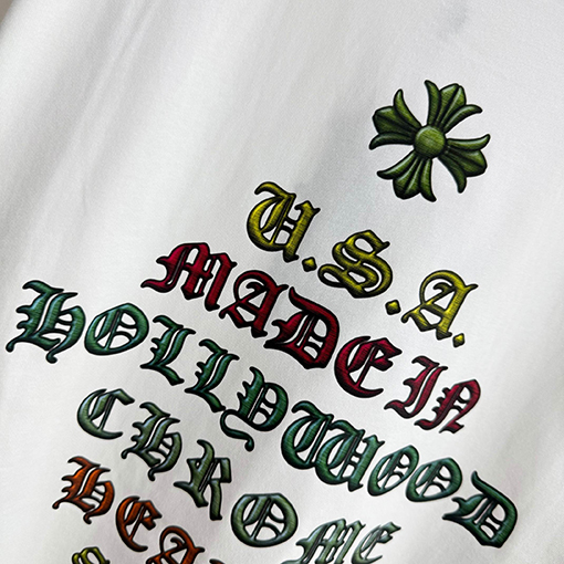 クロムハーツ ファッションクルーネック半袖Tシャツ
