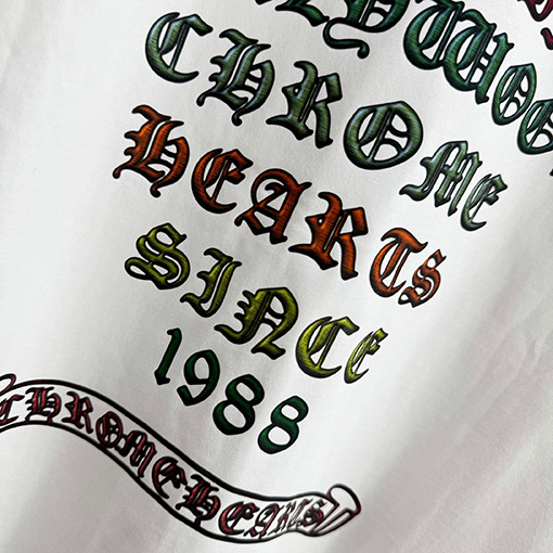 クロムハーツ ファッションクルーネック半袖Tシャツ