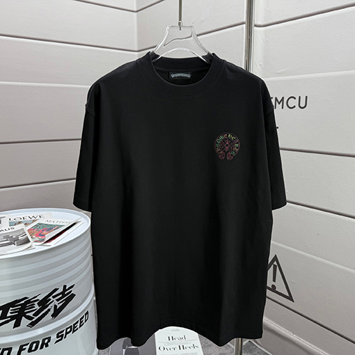 クロムハーツ ファッションクルーネック半袖Tシャツ