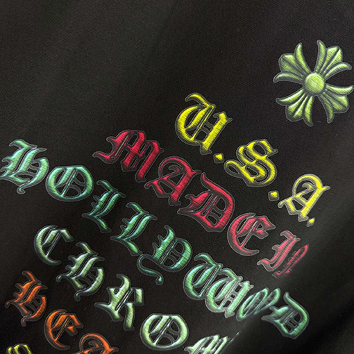 クロムハーツ ファッションクルーネック半袖Tシャツ