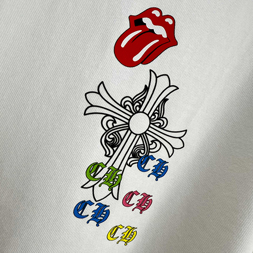 クロムハーツコピー クラシックなラウンドネック半袖Tシャツ