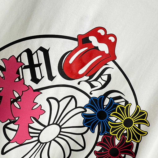 クロムハーツコピー クラシックなラウンドネック半袖Tシャツ