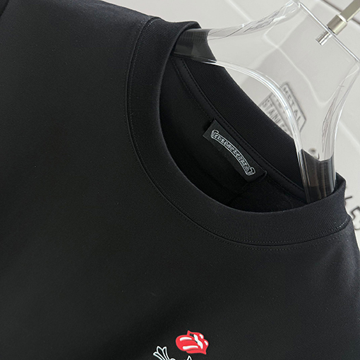 クロムハーツコピー クラシックなラウンドネック半袖Tシャツ
