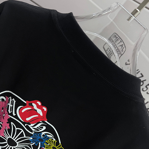 クロムハーツコピー クラシックなラウンドネック半袖Tシャツ
