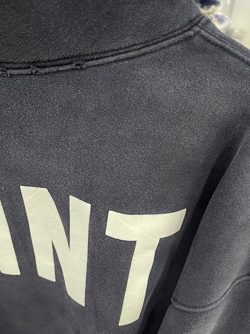 SAINT Michael 25ss‘Ber Ber Jin’プリントウォッシュ古いパーカーパーカー