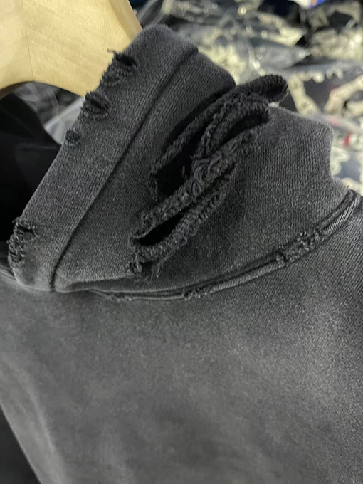 SAINT Michael 25ss‘Ber Ber Jin’プリントウォッシュ古いパーカーパーカー