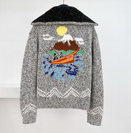 ルイヴィトン ジャカードジップニットジャケット