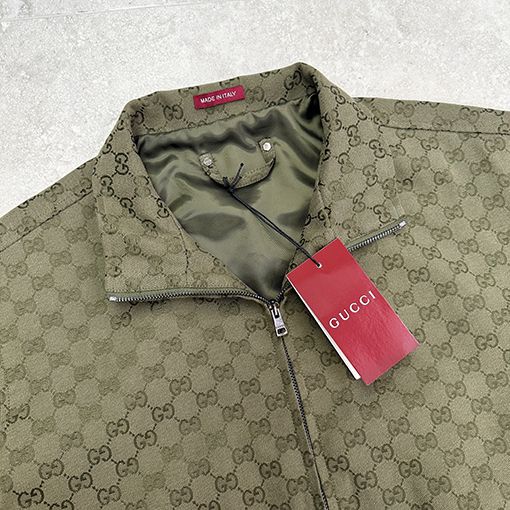 グッチ Gucci ジャカードキャンバスジャケット