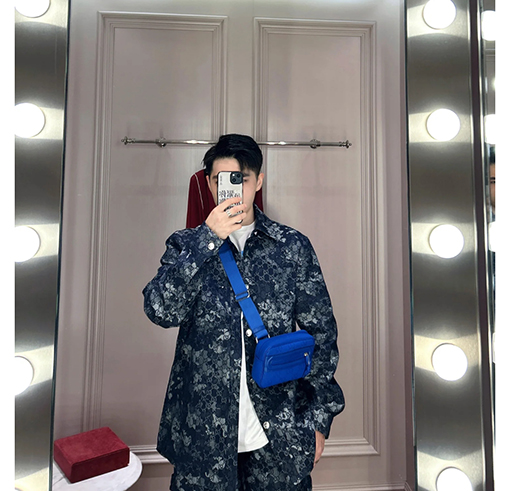 グッチ Gucci デニムジャカード長袖シャツ