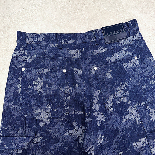 グッチ Gucci ジャカードデニムショーツ