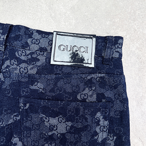 グッチスーパーコピー Gucci デニムジャカードパンツ