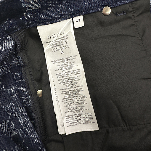 グッチスーパーコピー Gucci デニムジャカードパンツ